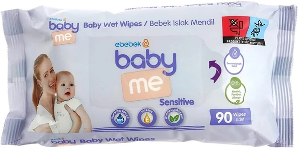 baby me Sensitive Islak Mendil 90'lı ürün görseli 1