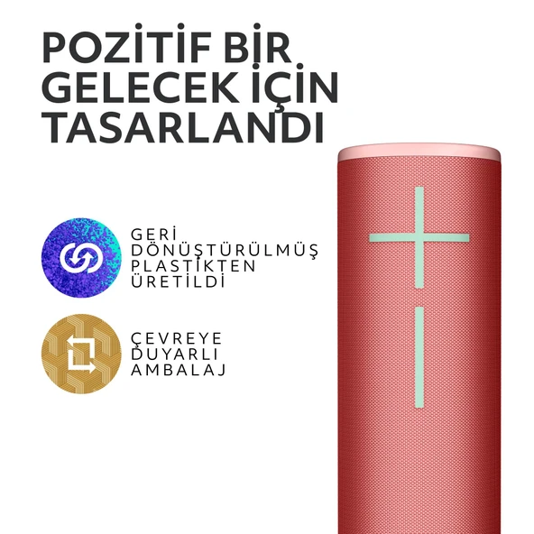 Ultimate Ears BOOM 4 Taşınabilir Su Geçirmez Bluetooth Hoparlör, 360 Derece, 15 Saatlik Pil Ömürlü - Pembe - Resim 7