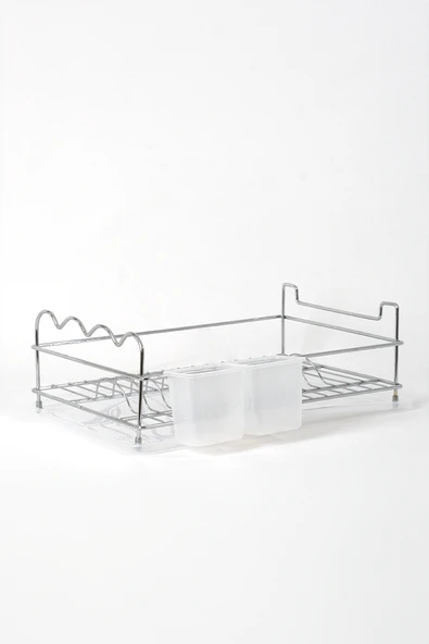 Bulaşıklık Bulaşık Sepeti Tek Katlı Tabaklık Reyhan Model Krom - Resim 2