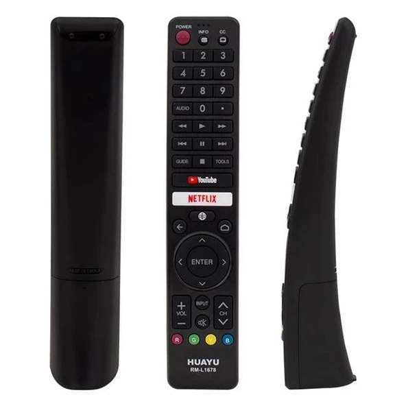 Huayu RM-L1678 Sharp Netflix-Youtube Tuşlu Lcd-Led Tv Kumanda - 1