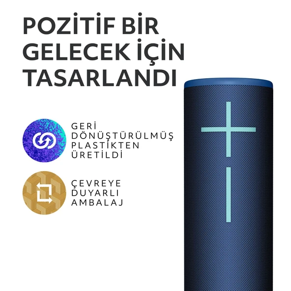 Ultimate Ears BOOM 4 Taşınabilir Su Geçirmez Bluetooth Hoparlör, 360 Derece, 15 Saatlik Pil Ömürlü - Mavi - 7