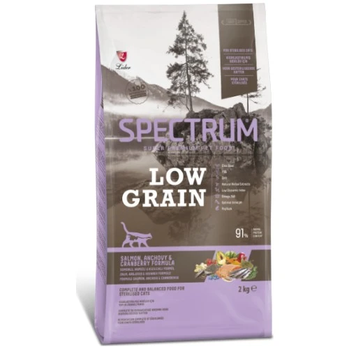 Spectrum Az Tahıllı Somonlu Kısır Kedi Maması 2 Kg