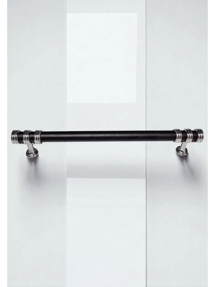 Nesli Alüminyum Metal Lüks Modern Mobilya Çekmece Mutfak Dolabı Kulpu Siyah-Krom 128mm (5 Adet) - 3