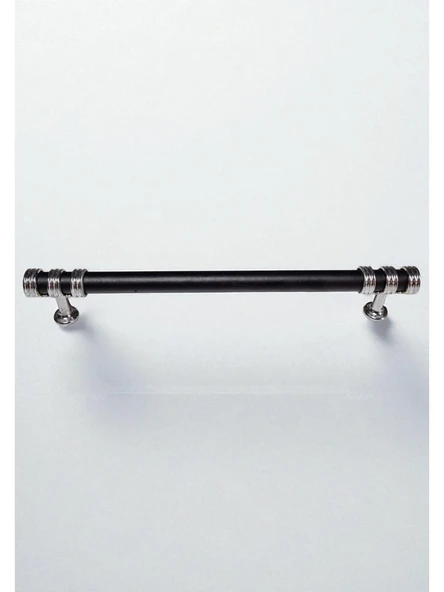 Nesli Alüminyum Metal Lüks Modern Mobilya Çekmece Mutfak Dolabı Kulpu Siyah-Krom 128mm - 4
