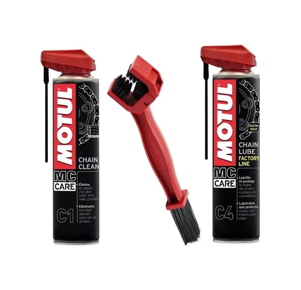 Motul Zincir Bakım C1 C4 Zincir Temizleme Fırçası Set ürün görseli 1