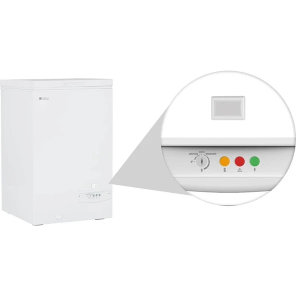 Udd 165 T D/s R63 C Enerji Sınıfı 104 Lt Sandık Tipi Derin Dondurucu - 2