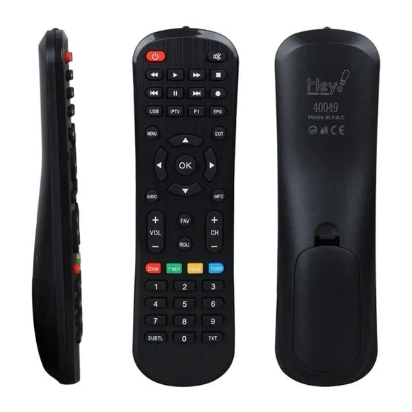 Hey Redline TS-100 HD VE T Serisi USB Tuşlu HD Uydu Kumandası - 1