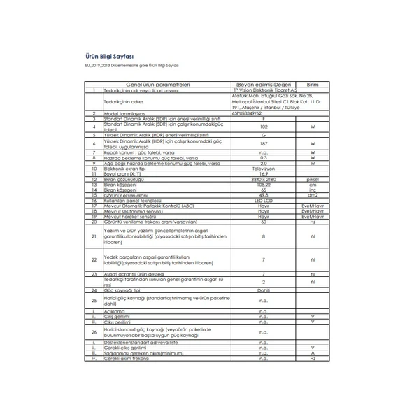 65PUS8349/62 65'' 163 Ekran Uydu Alıcılı 4K Ultra HD LED TV - 6