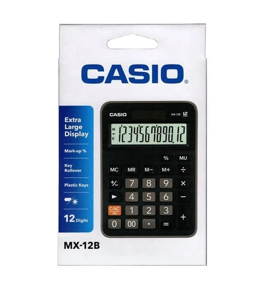 Casio Dx-12b 12 Hane Masa Üstü Hesap Makinesi ürün görseli 1