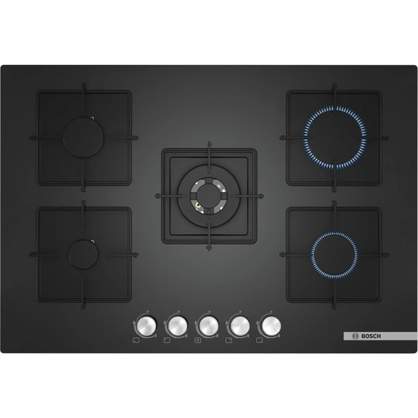 Bosch PNQ7B9O12O Wok Gözlü Siyah Cam Ankastre Ocak