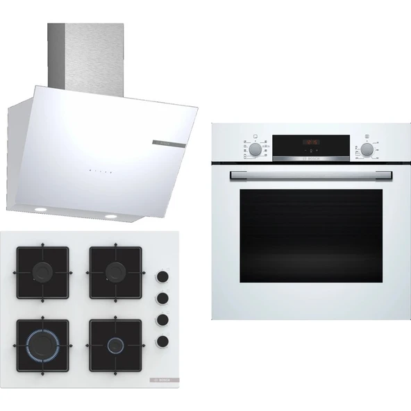 Beyaz 3 Lü Ankastre Set 282 ( HBF534EW3T - POP6C2P30O - DWK66PJ20T )