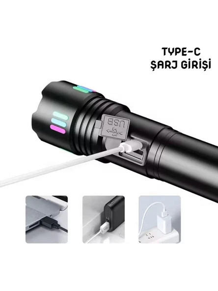 Wison Zoomlu 25w 2500 Lümen Uzun Menzilli El Feneri WS-9944 - 2