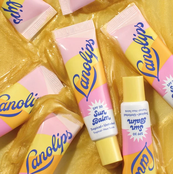 Lanolips  Sun Balm SPF 30 Tropical - SPF'li dudak balsamı 12.5 g - Resim 3