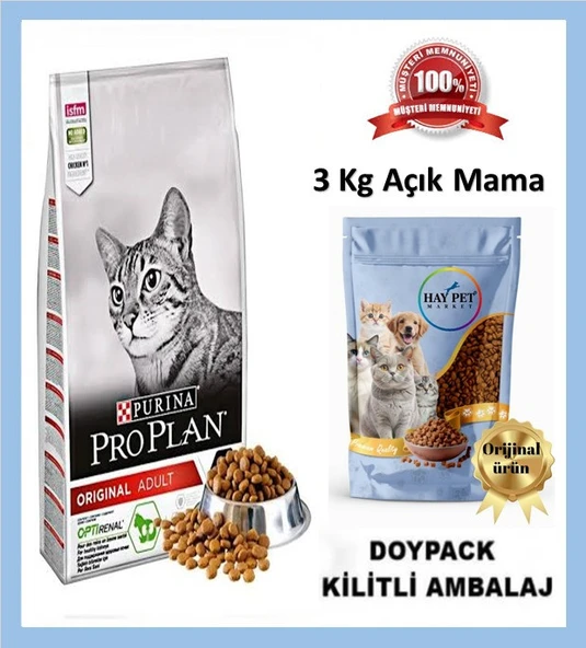 Purına yetişkin somonlu açık mama 3kg