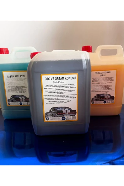 Şimal otokimya market 3'lü Araba Temi̇zleme Seti̇/oto Bakim Seti̇ 5 Lt