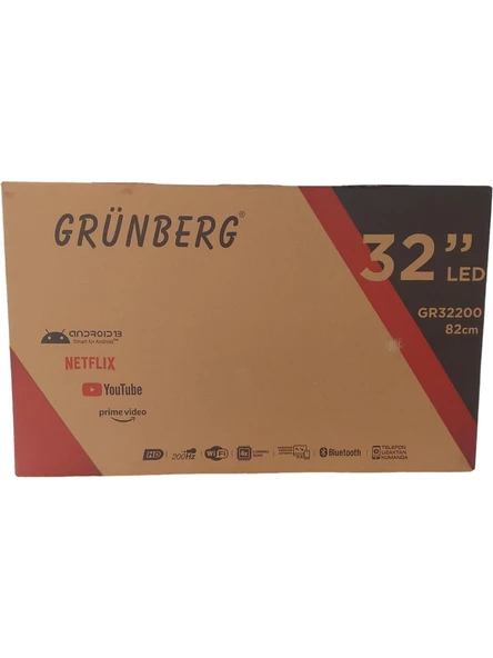 Grünberg GR32200 32" 81 Ekran Uydu Alıcılı HD Ready Smart LED TV