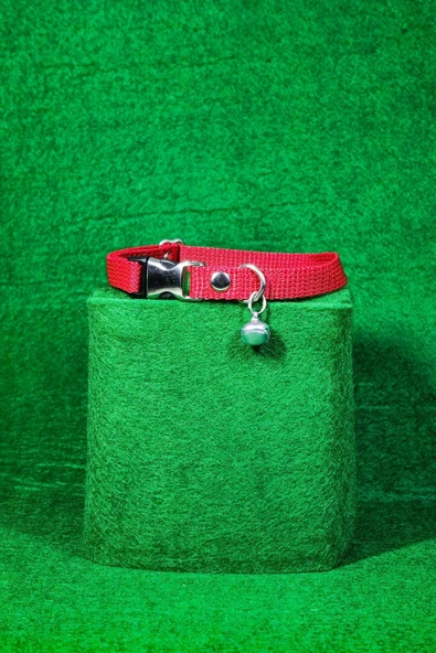 Kedi Tasması,ayarlanabilir,zilli,1cm En Ölçüsü - Resim 2