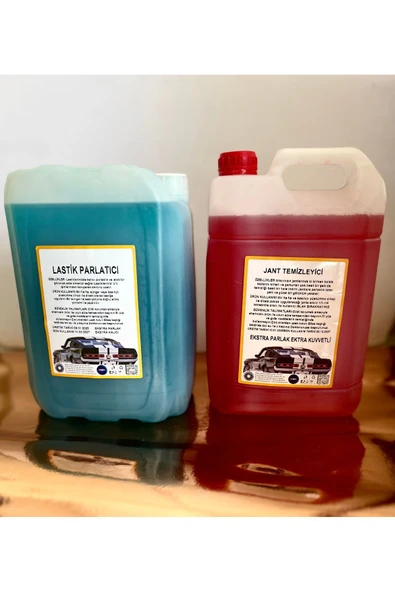 Şimal otokimya market Araba Temizlik Seti/ Oto Bakım Seti Lastik Parlatıcı Jant Temizleyici 5lt *hediyeli* - 3