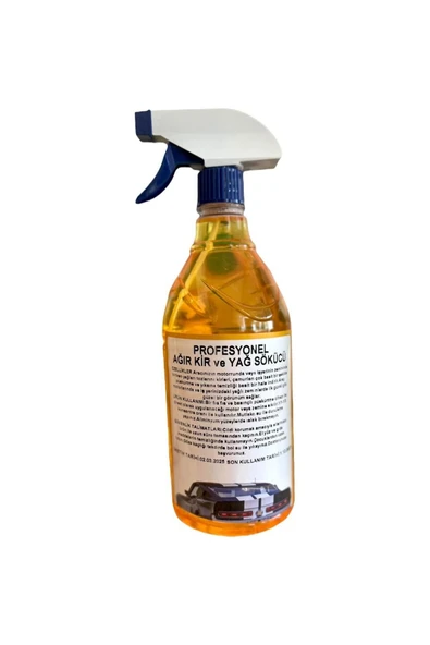 Şimal otokimya market Motor Temizleyici / Profesyonel Kullanım Için Ağır Kir Ve Yağ Sökücü Sprey 1 Litre