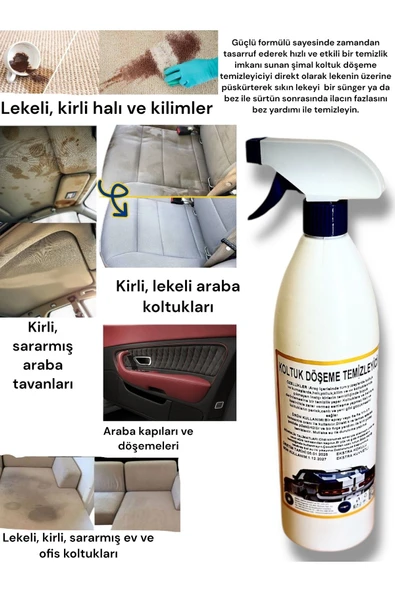 Şimal otokimya market KOLTUK DÖŞEME TEMİZLEYİCİ SPREY 1LT - 2