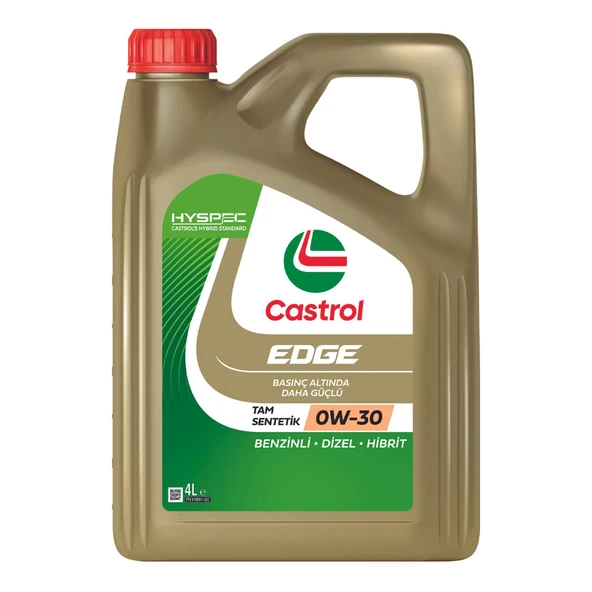 Castrol Edge 0W-30 Tam Sentetik Motor Yağı 4 L