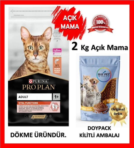 Pro Plan Vital Functions Adult Somonlu Açık Kedi Maması 2 kg ürün görseli 1