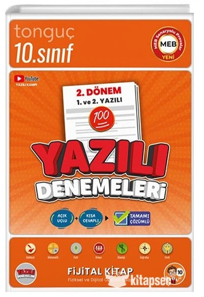 10. Sınıf Yazılı Denemeleri 2. Dönem 1 ve 2. Yazılı Tonguç Akademi
