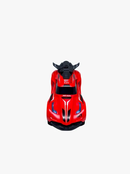 Rc Spray Uzaktan Kumandalı Şarjlı Duman Atan Oyuncak Araba 18 Cm Kırmızı Led Işıklı - 5