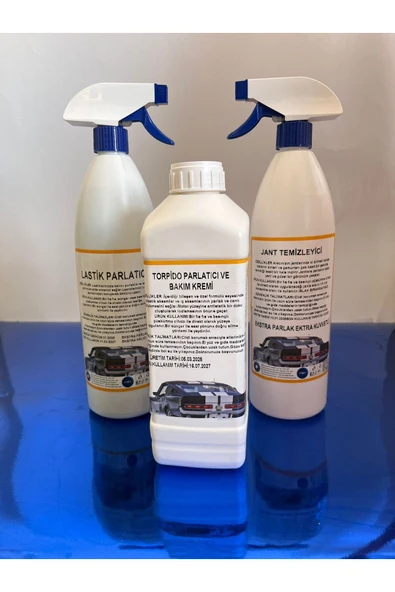 Şimal otokimya market 3'LÜ ARABA TEMİZLEME SETİ/OTO BAKIM SETİ 1 LT