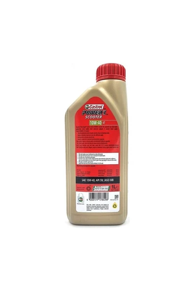 Power 1 Scooter 4t 10w-40 4 Zamanlı 1 Lt Motosiklet Yağı - Resim 2