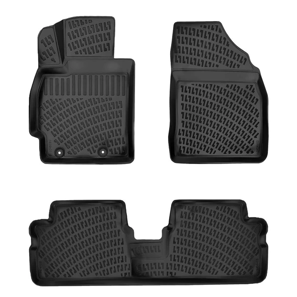 Rizline Toyota Auris 2007-2012  3D Havuzlu Paspas Siyah