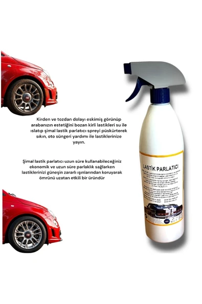 Şimal otokimya market Lastik Parlatıcı Sprey 1lt - 2