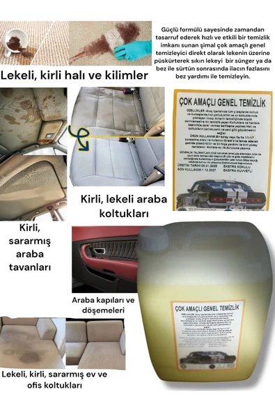 Şimal otokimya market Çok Amaçlı Genel Temizleyici 5lt - 2