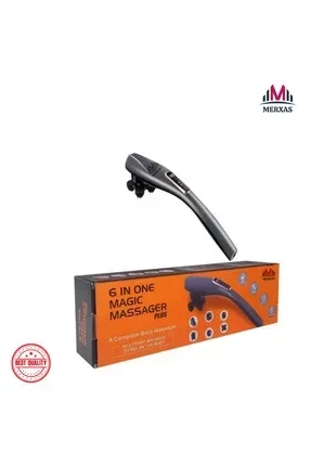 Merxas Magic Massager Masaj Aleti Şarjlı Vücut Sırt Masajı 6 Aparatlı - 1