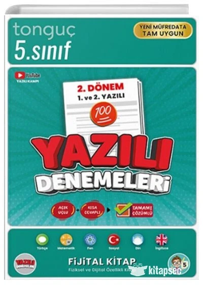 5. Sınıf Yazılı Denemeleri 2. Dönem 1 ve 2. Yazılı Tonguç Akademi