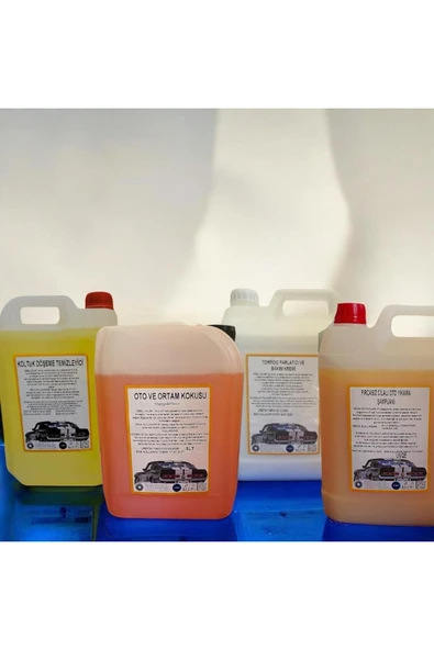Şimal otokimya market 4'lü Araba Temi̇zleme Seti̇/oto Bakim Seti̇ 5 Li̇treli̇k