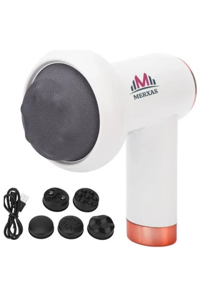Merxas Shıatsu Masaj Teknigi Şarj Edilebilir 6 Seviye Kablosuz Titreşimli Masaj Aleti Pro seri ürün görseli 1