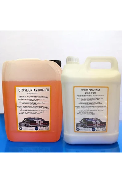 Şimal otokimya market 2'li Araba Temizleme Seti/oto Bakım Seti 5 Litrelik; Torpido Parlatıcı Süt .oto Ve Ortam Parfümü