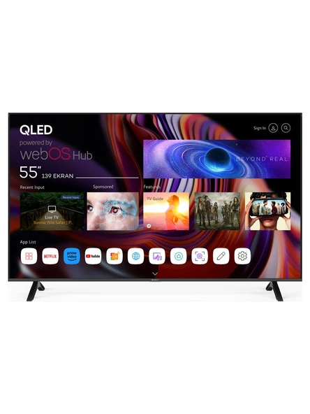 Sunny SN55QMN252 55" 139 Ekran Dahili Uydu Alıcılı 4K Ultra HD Smart QLED TV