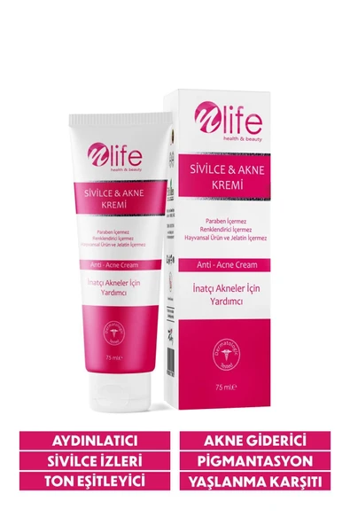 NLİFE SİVİLCE VE AKNE KARŞITI YÜZ BAKIM KREMİ KOMPLE ONARIM TÜM CİLTLER 75 ML - 2