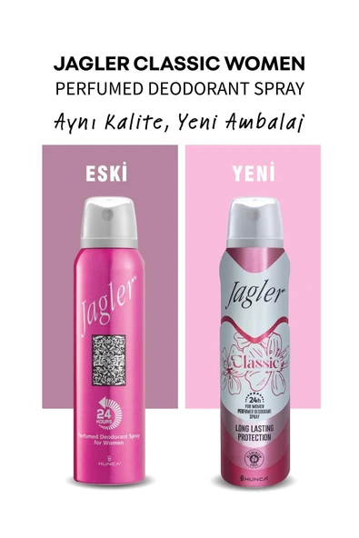 Jagler Deodorant Classic Bayan 150 ml