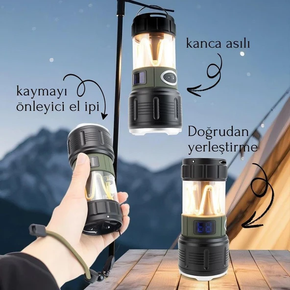 Wison WS-705 Çok Fonksiyonlu Kamp Feneri - 2