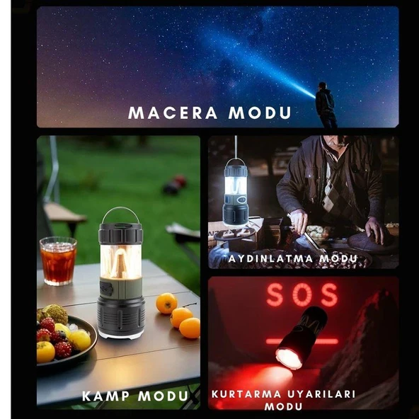 Wison WS-705 Çok Fonksiyonlu Kamp Feneri - 4