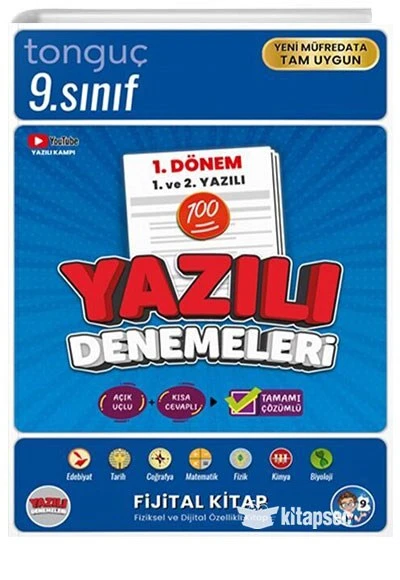 9. Sınıf Yazılı Denemeleri 1. Dönem 1 ve 2. Yazılı Tonguç Akademi