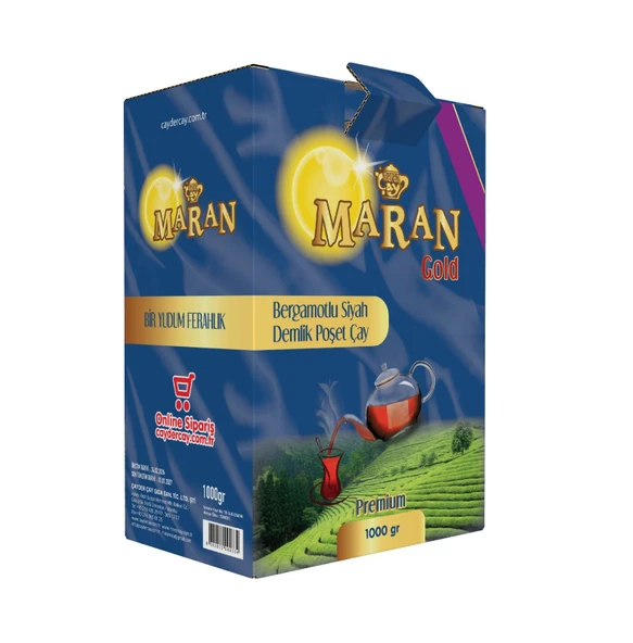 Bergamotlu Siyah Demlik Poşet Çay 1 Kg 20 gr ürün görseli