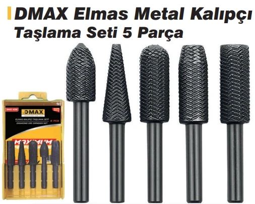 Dmax Elmas Metal Kalıpçı Taşlama Seti 5 Parça DMX4138 - 2