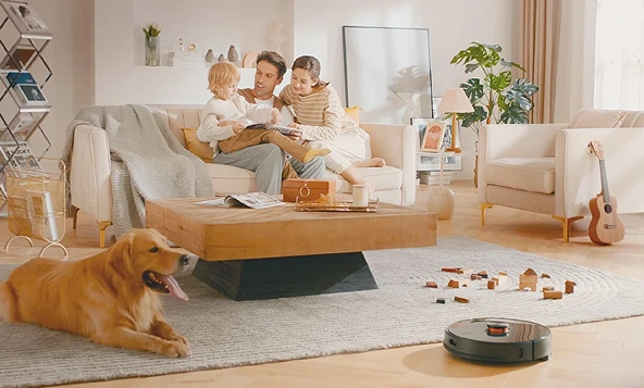 Lydsto R1-D Siyah Akıllı Robot Süpürge ve Paspas Teşhir - 6