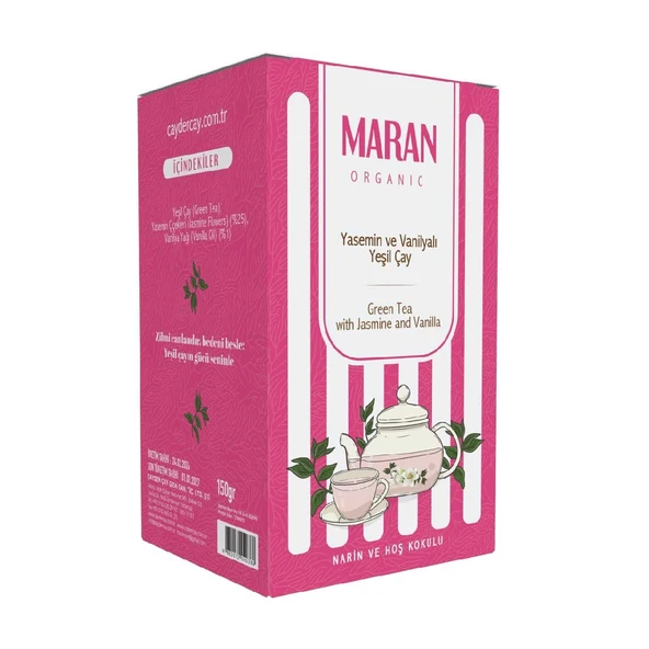 Yasemin ve Vanilyalı Yeşil Çay 150 Gr ürün görseli
