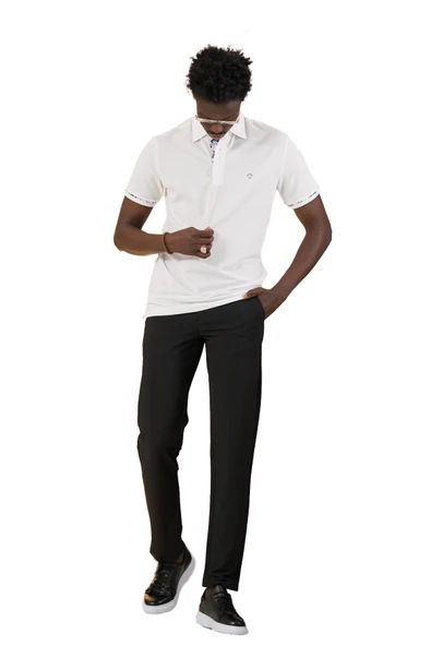 Paul Martin Regular Fit Yaka Garnili Pamuklu Polo Yaka T-shirt - 7