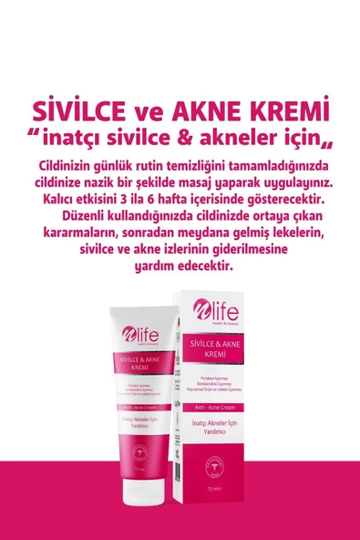 NLİFE SİVİLCE VE AKNE KARŞITI YÜZ BAKIM KREMİ KOMPLE ONARIM TÜM CİLTLER 75 ML - 3